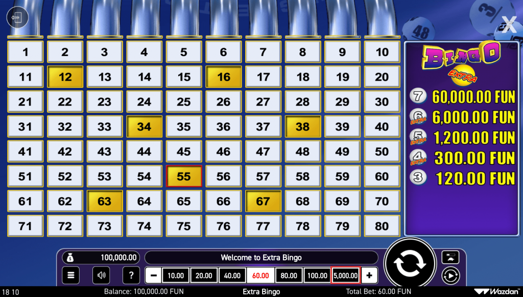 najboljih onlajn bingo kazina bingo igra primer